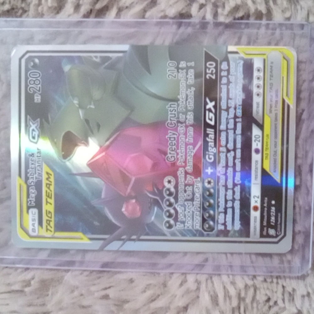 Mega sableye & tyranitar GX holographic 126/236 mint